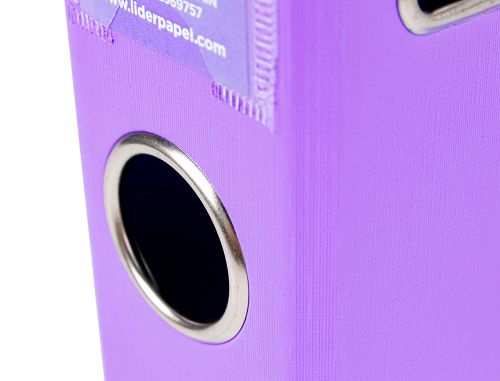 Pasta de arquivo de alavanca liderpapel documenta pvc din a4 lombada 52 mm lilas , Liderpapel , 79696 , 8423473873865